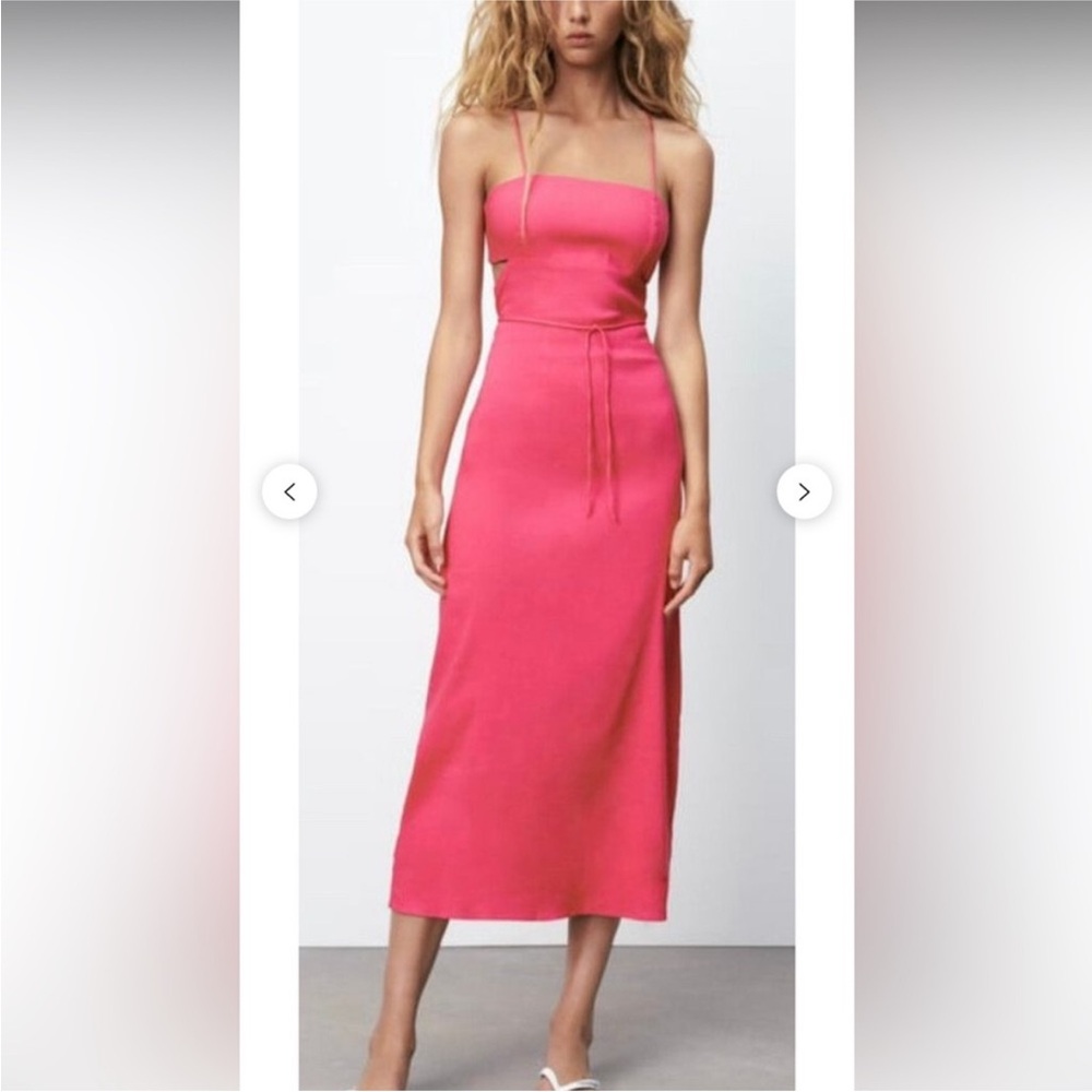 Zara Pink Midi Dress